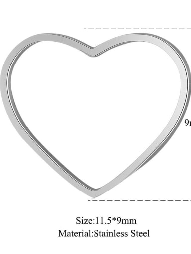 Stainless steel Heart Charm