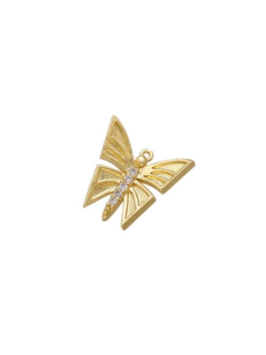 Brass Micro Setting Pendant Butterfly Pendant