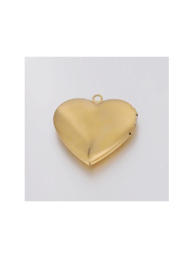 Stainless Steel Glossy Love Heart Open Photo Box Couple Pendant