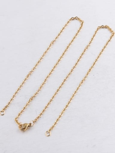 Stainless steel chain necklace with chain