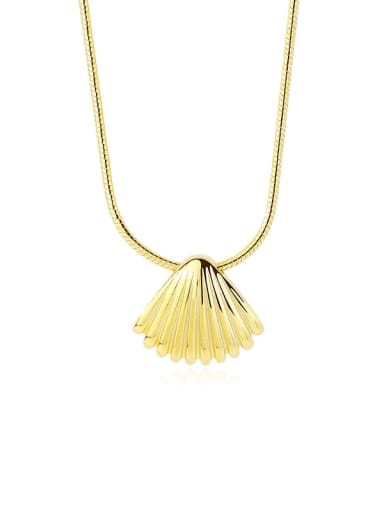 A2789 Gold 925 Sterling Silver Geometric Minimalist Necklace