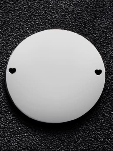 Stainless steel Round Charm Diameter : 30 mm