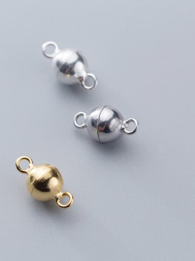 925 Sterling Silver Ball Magnetic Clasps ,6mm or 8mm