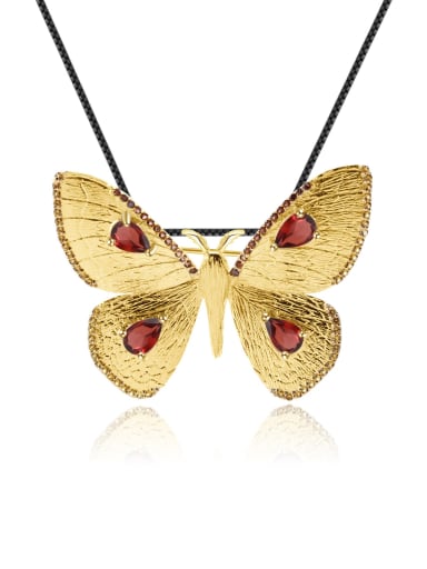 Natural Garnet Pendant Necklace 925 Sterling Silver Amethyst Butterfly Vintage Pendant  Brooch  Necklace
