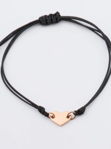 Stainless steel Heart Minimalist Adjustable Bracelet