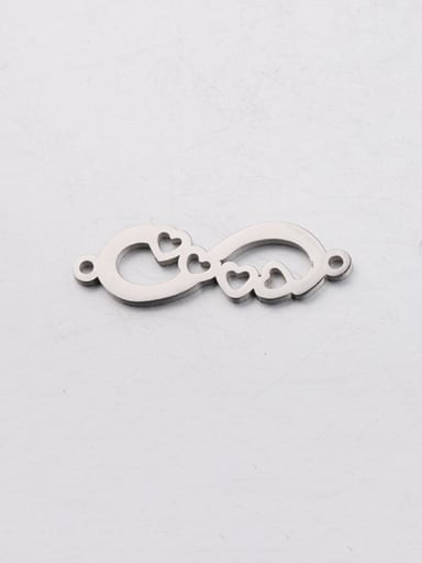 Stainless steel infinite love pendant/connector