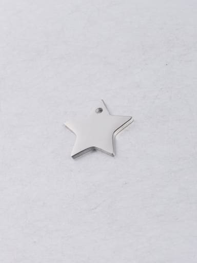 Steel color Stainless steel Star Minimalist Pendant