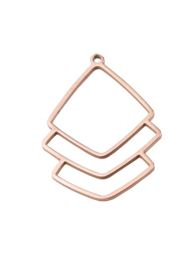 Stainless steel square simple temperament earring pendant accessories