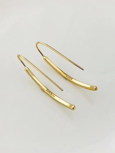 925 Sterling Silver Geometric Minimalist Hook Earring