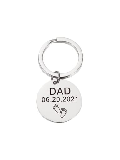 Stainless Steel Father's Day Gift Geometric Jewelry Accessories Key Pendant