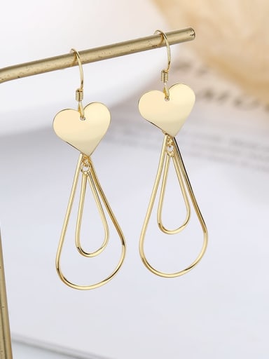 119r gold, about 3.7g, right 925 Sterling Silver Geometric Trend Drop Earring