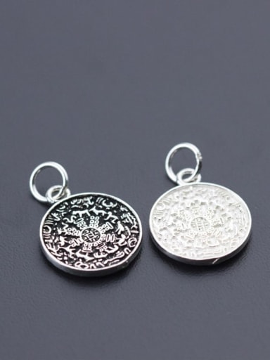 925 sterling silver charm 17*14*1.8 mm