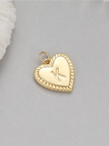 Brass Minimalist Heart DIY Pendant