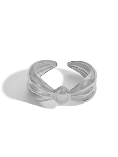 925 Sterling Silver Bowknot Trend Band Ring