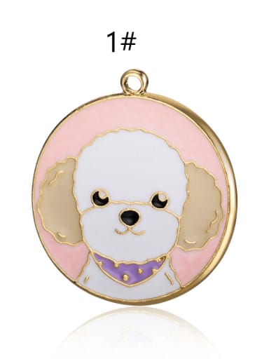 Alloy Dog Charm Height : 28 mm , Width: 25 mm