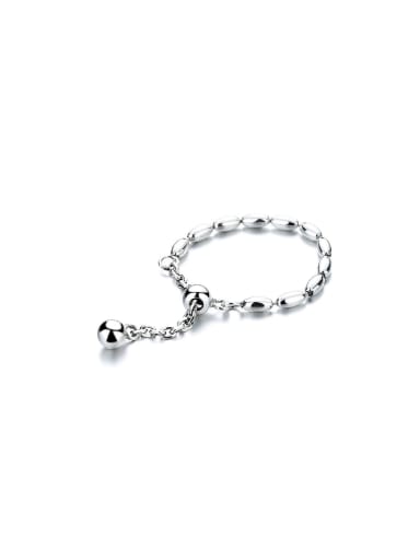 925 Sterling Silver Ball Vintage Bead Ring
