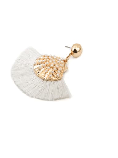 Beibai e68570 Alloy Cotton Rope Tassel Bohemia Hand-Woven Drop Earring
