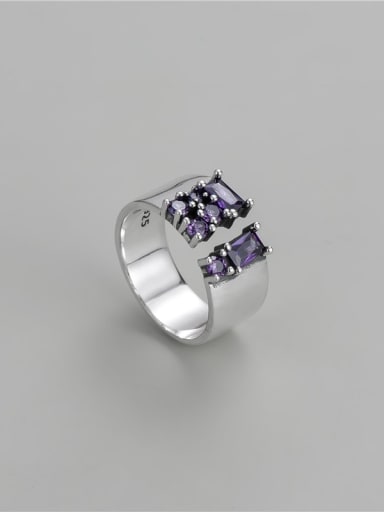 925 Sterling Silver Cubic Zirconia Vintage Band Ring
