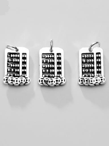 925 Sterling Silver Abacus Charm Height : 17 mm , Width: 12 mm