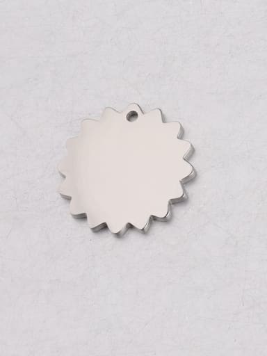Stainless steel flower pendant