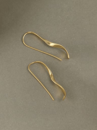925 Sterling Silver Geometric Minimalist Hook Earring