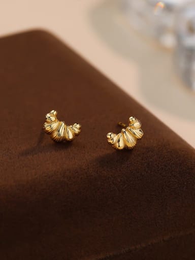 E4305 Gold 925 Sterling Silver Geometric Dainty Stud Earring