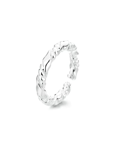 925 Sterling Silver  Vintage Twist Band Ring