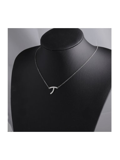 Stainless steel letter Geometric Minimalist Necklace