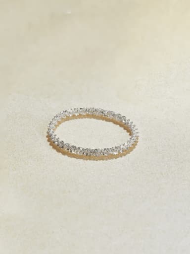 custom 925 Sterling Silver Geometric Minimalist Band Ring