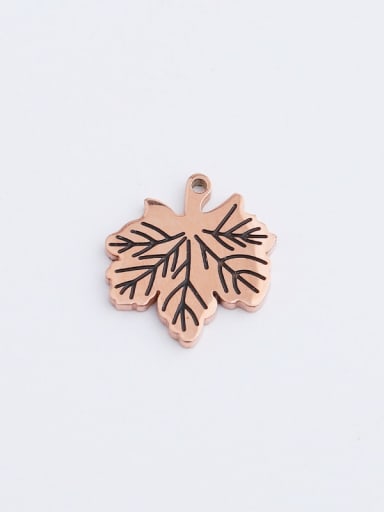 Stainless Steel Corrosion Smearing Maple Leaf Pendant
