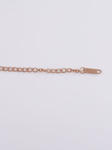 Rose Gold Stainless steel extension chain/tail chain with long tag and long tail chain