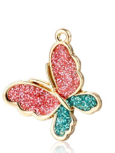 Alloy Gold Plated Butterfly Charm Height : 23.5 mm , Width: 21.5 mm