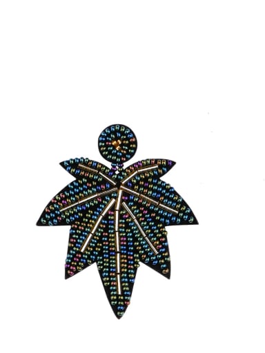 Non-woven fabric Bead  Geometric Bohemia Hand-Woven  Drop Earring