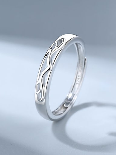925 Sterling Silver Deer Minimalist Couple Christmas Ring