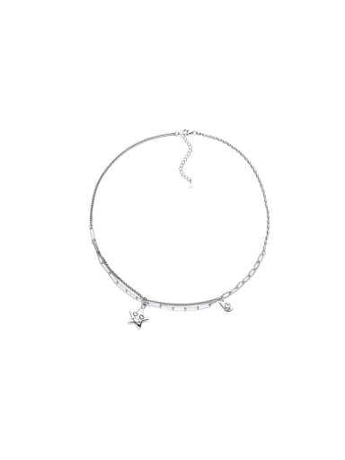 925 Sterling Silver Pentagram Vintage Necklace