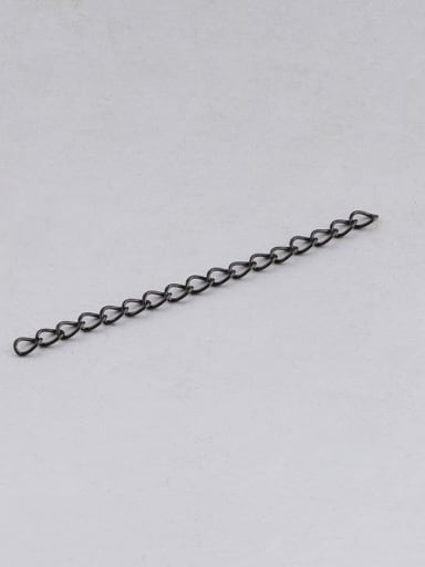 black Stainless steel tail chain, bracelet, necklace, extension chain