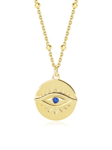925 Sterling Silver Evil Eye Minimalist Necklace