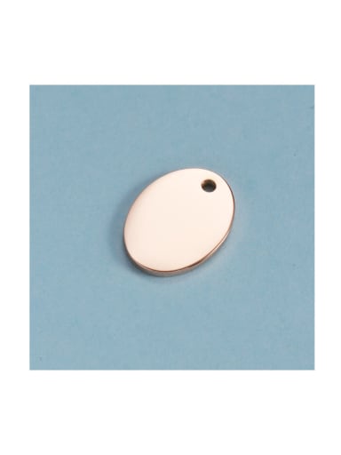 Stainless steel oval engraving small pendant
