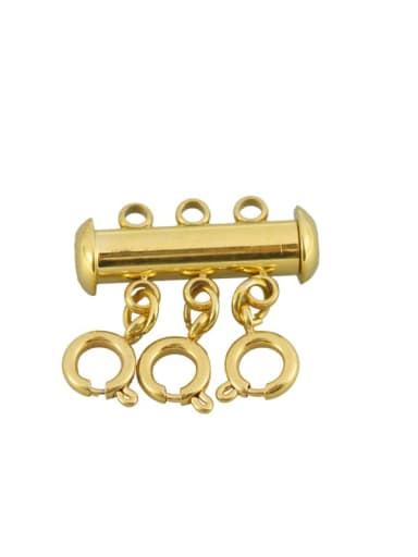 gold Color Stainless Steel Bracelet Buckle Magnetic Buckle Double Row  Link Buckle