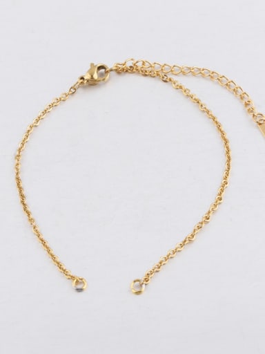 golden Stainless steel DIY bracelet chain accessories