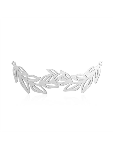 Stainless steel Gold Plated Leaf Charm Height : 57 mm , Width: 22 mm