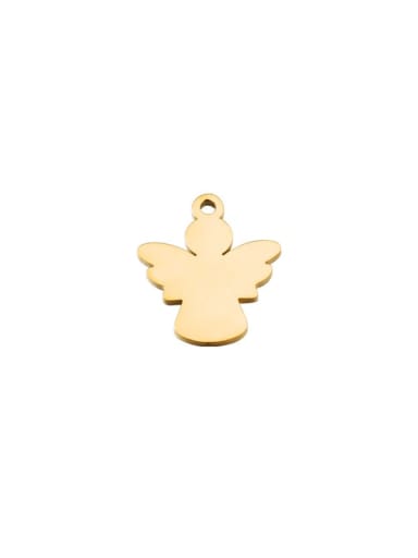 golden Stainless steel Angel Minimalist Pendant