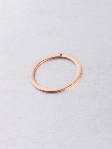 Rose Gold Stainless steel big circle circle pendant accessories with hole round pendant