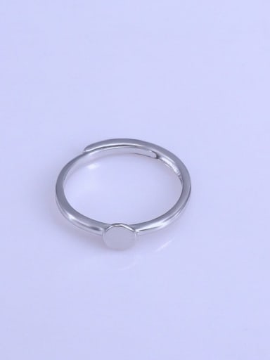custom 925 Sterling Silver 18K White Gold Plated Triangle Ring Setting Stone diameter: 5mm