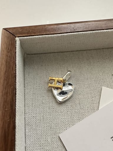 Pendant 10Z44 925 Sterling Silver Heart Trend Necklace
