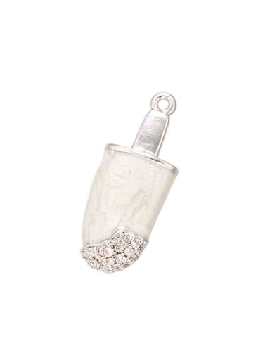 Copper ice cream drip oil micro-inlaid jewelry accessories