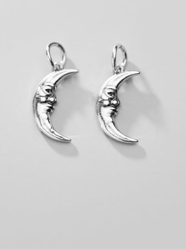 925 Sterling Silver Moon Charm Height : 16 mm , Width: 9 mm