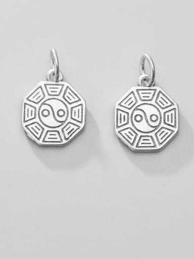 925 Sterling Silver Charm Height : 15 mm , Width: 12.5 mm , Thickness : 1.6 mm