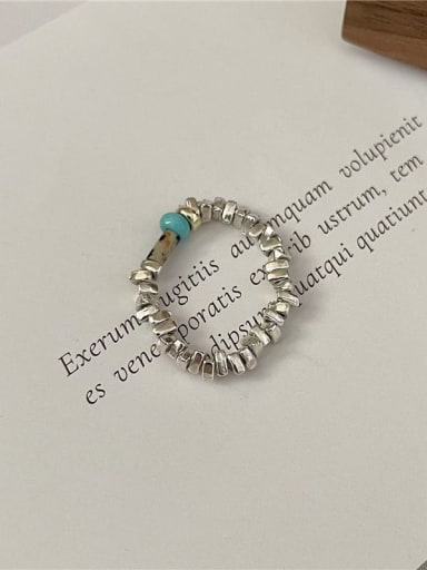925 Sterling Silver Vintage Bead Ring