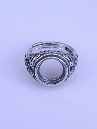 925 Sterling Silver Round Ring Setting Stone size: 11*11mm